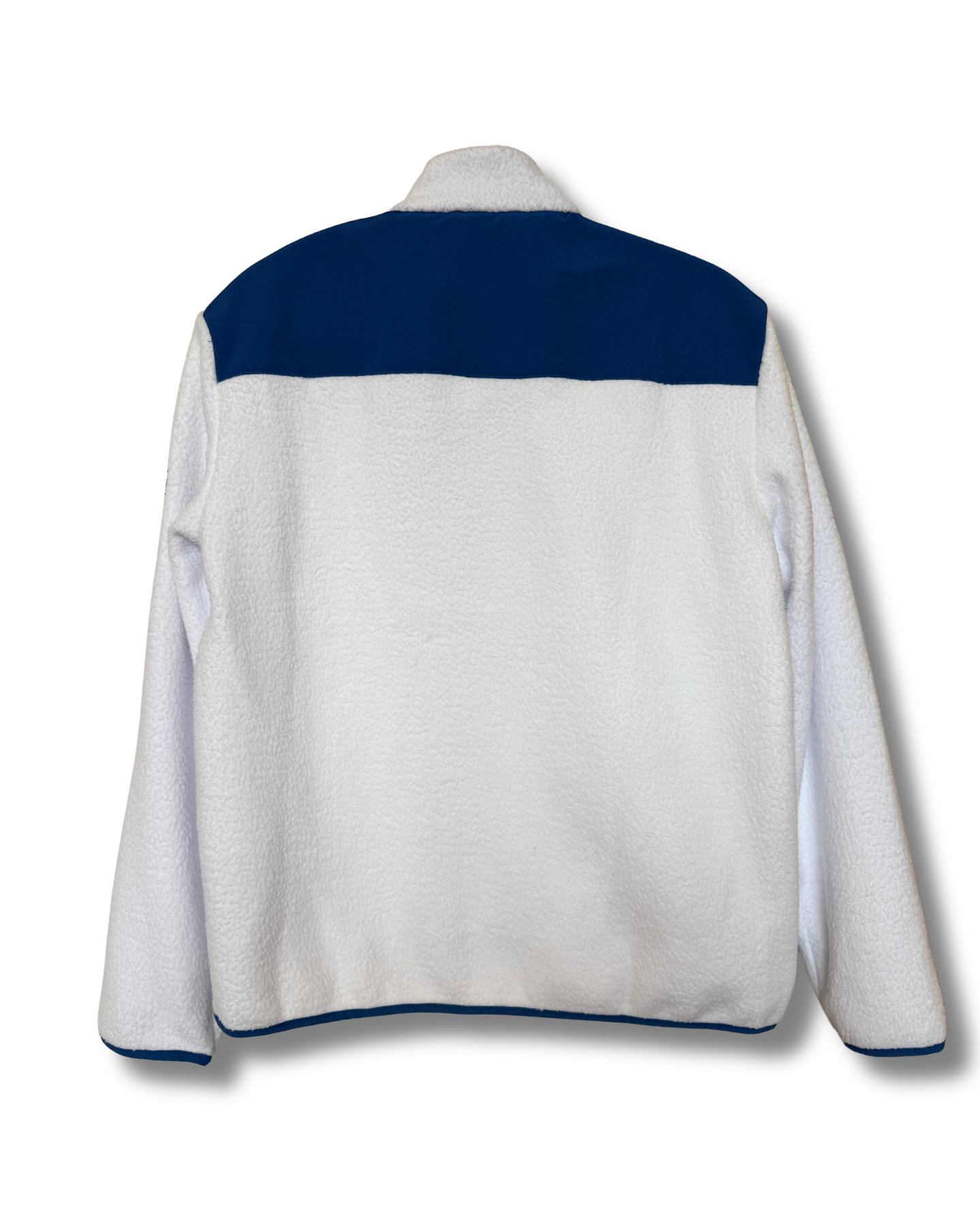GA - White and Blue Sherpa Jacket