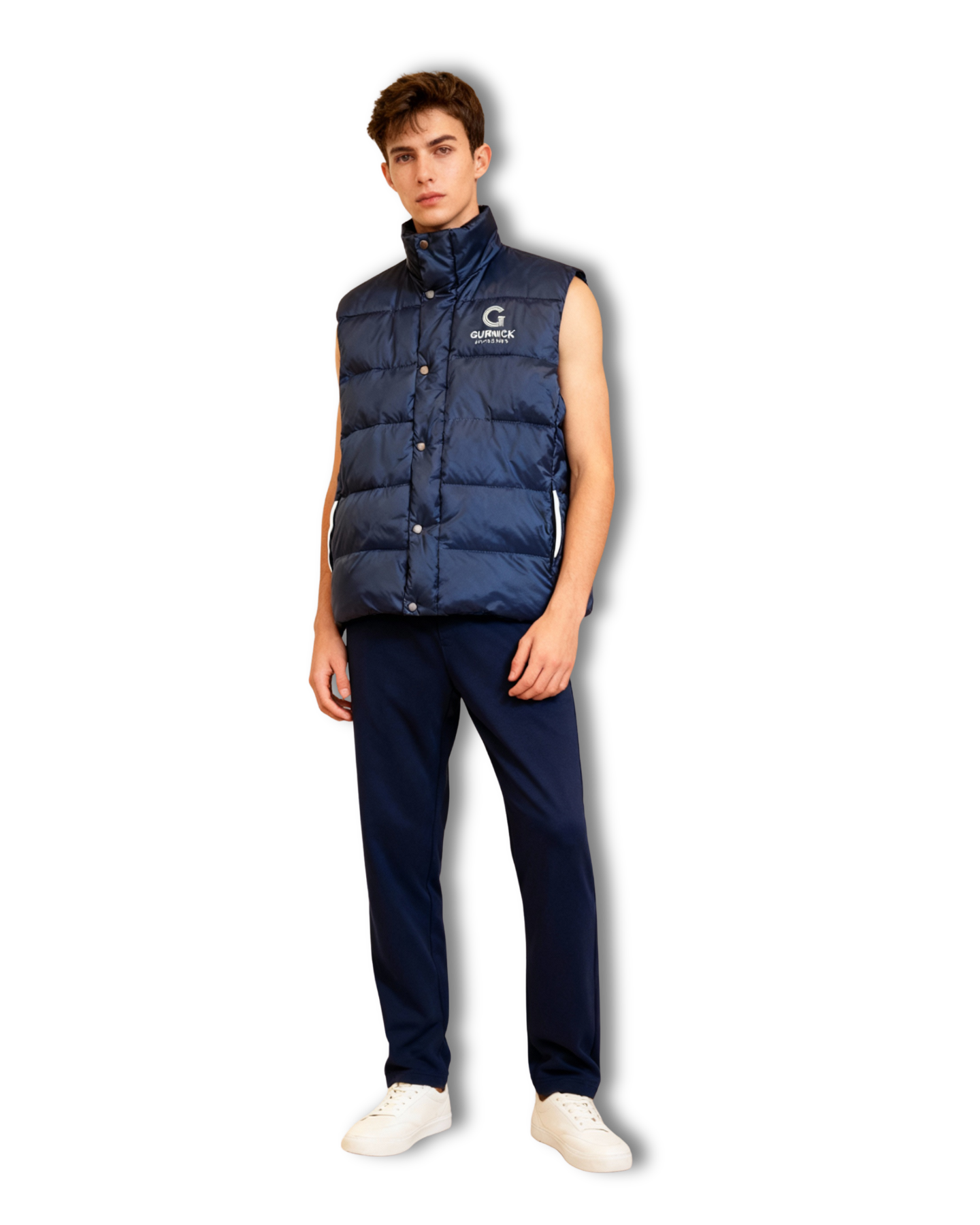 GA - Blue Puffer Vest - Overlayer