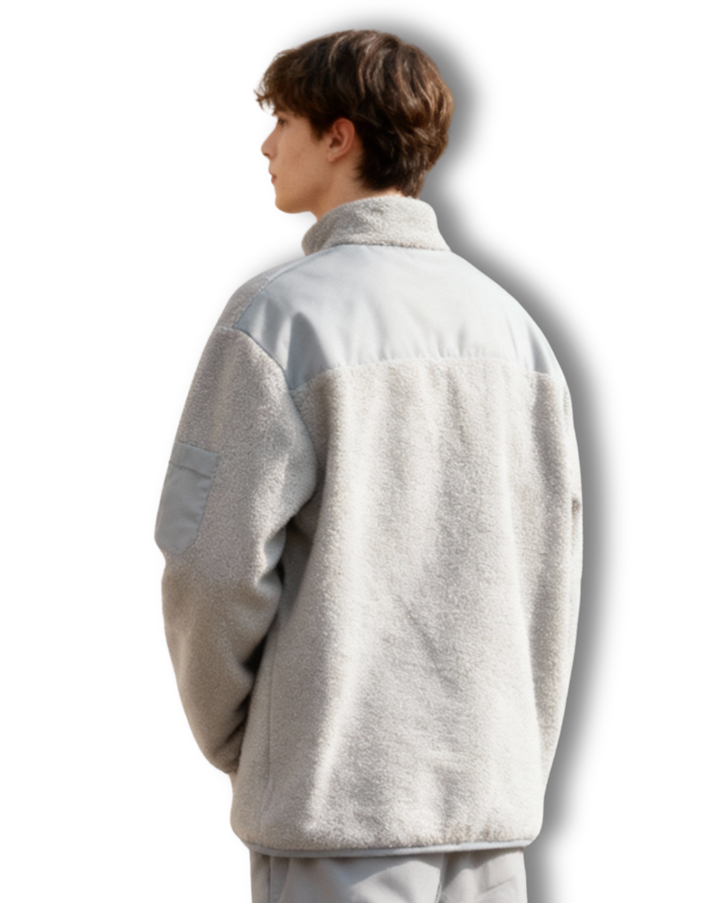 GA - Grey Sherpa Jacket