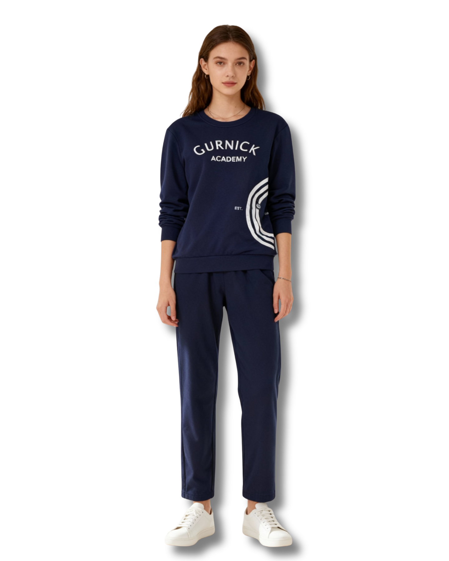 GA - Long-sleeve Crewneck with Zipper pocket