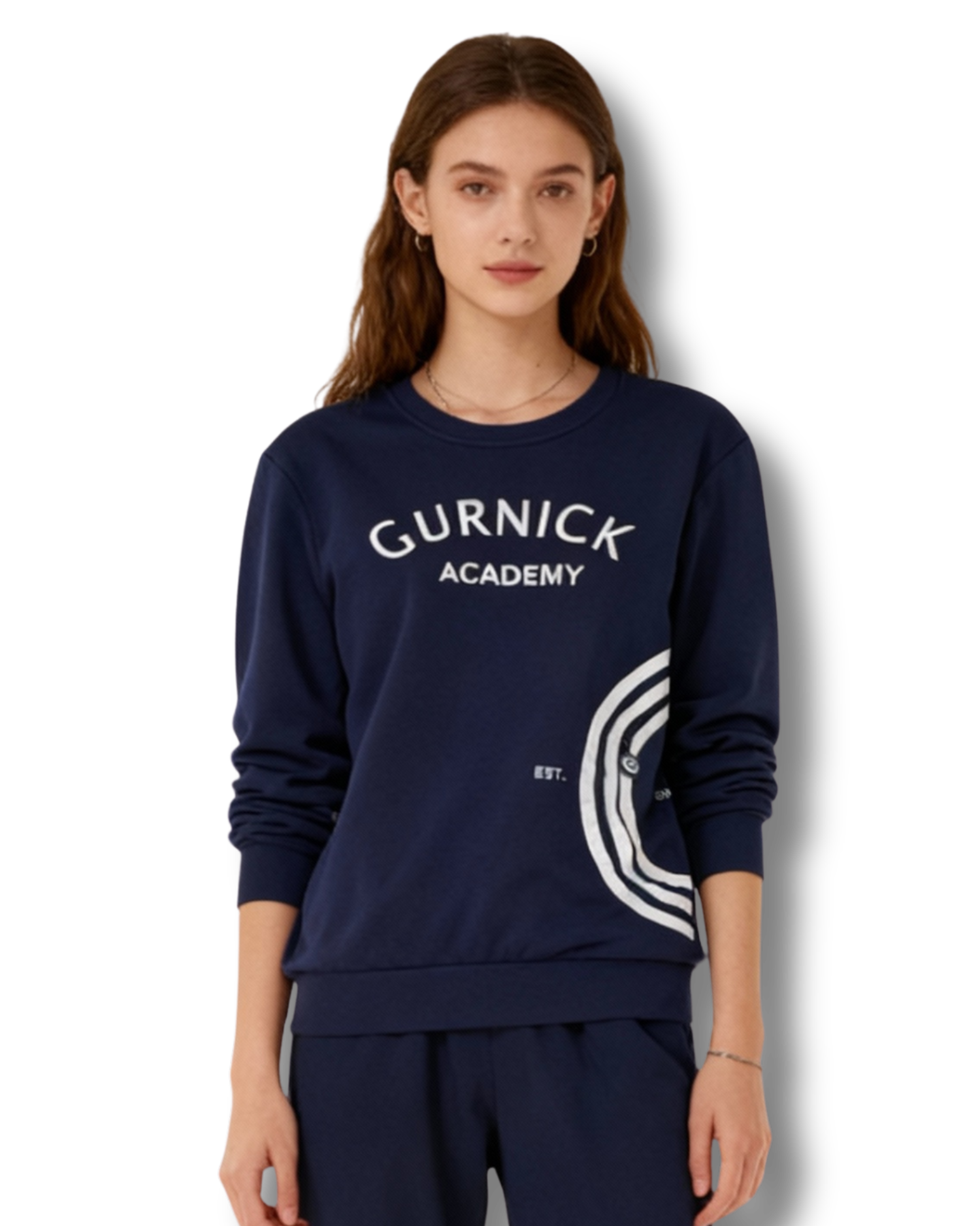 GA - Long-sleeve Crewneck with Zipper pocket