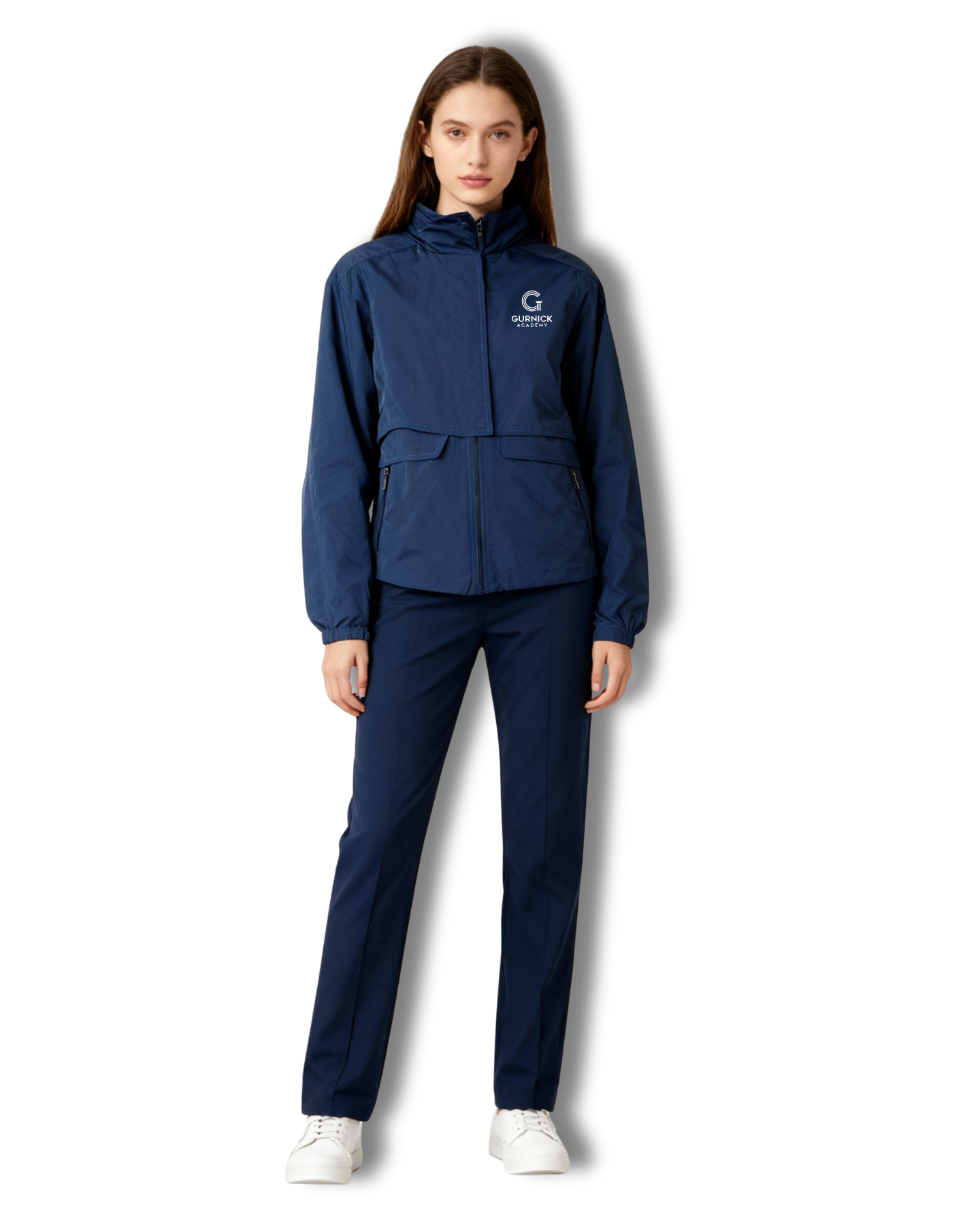 GA - Blue Lightweight Windbreaker Jacket Short