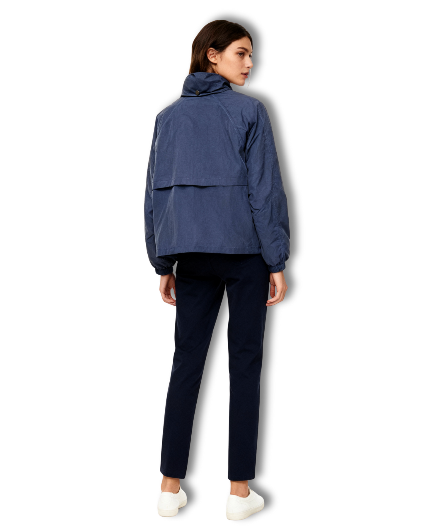 GA - Blue Lightweight Windbreaker Jacket Short