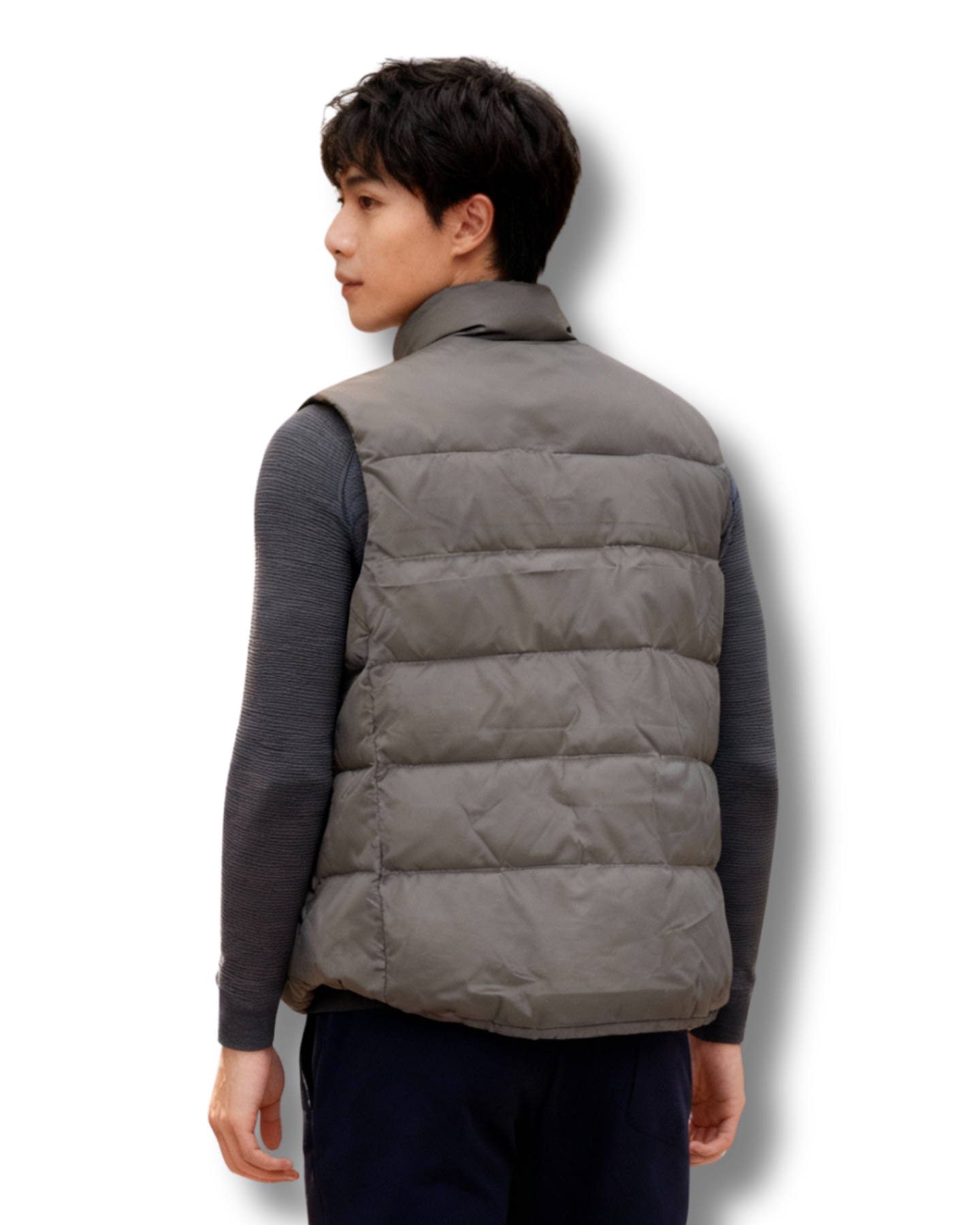 GA - Green Puffer Vest Overlayer