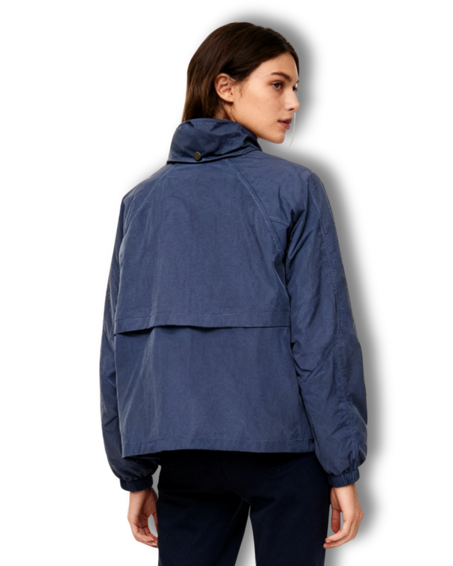 GA - Blue Lightweight Windbreaker Jacket Short