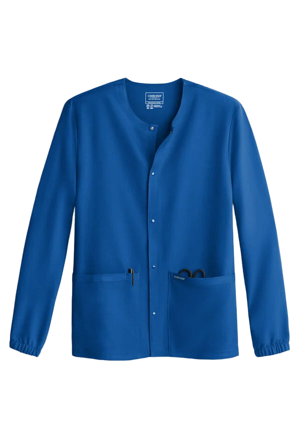 Cherokee Unisex 2-Pocket Zip Front Scrub Jacket