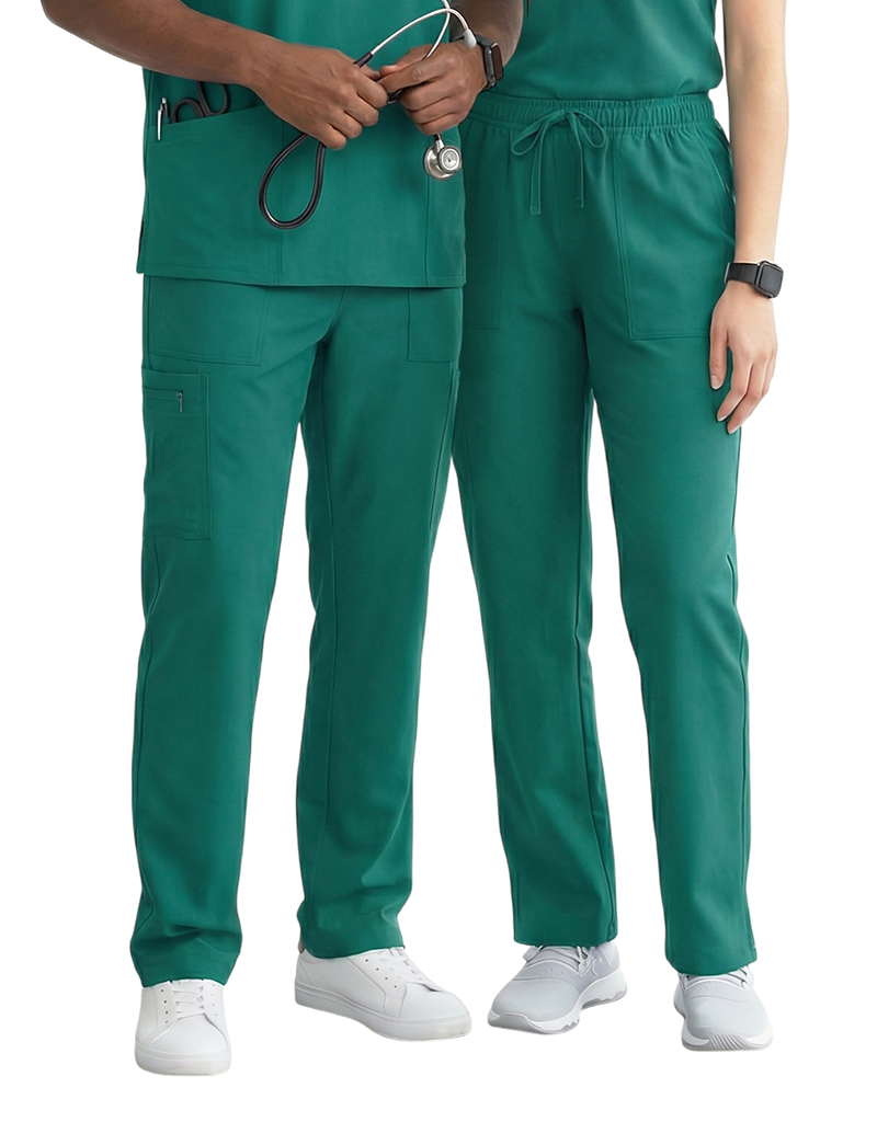 Unisex Teal Scrub Pants with 2 Pockets