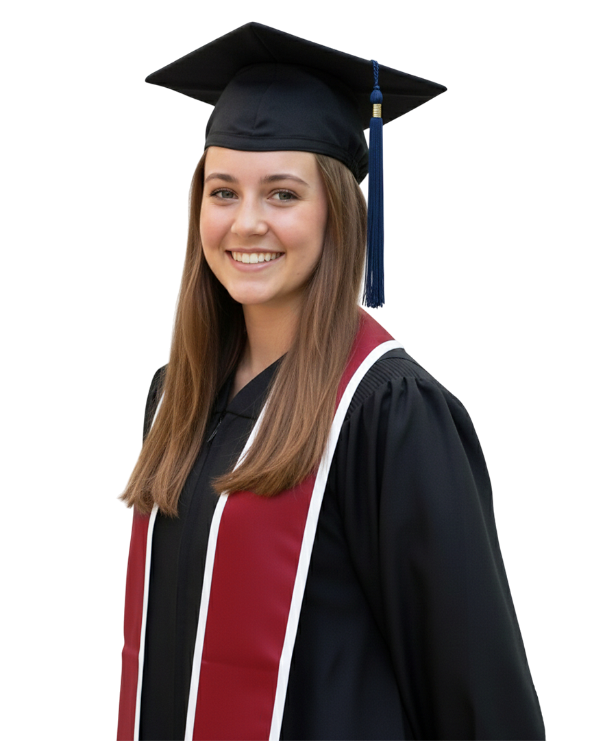 Classic Graduation Cap and Gown - Bachelors Degree