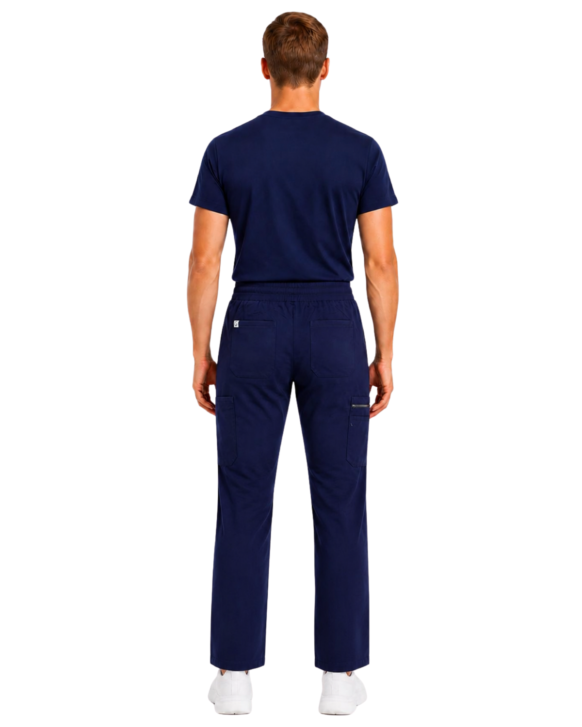 Men's Classic Boot Cut Scrub Pants With 4 Pockets