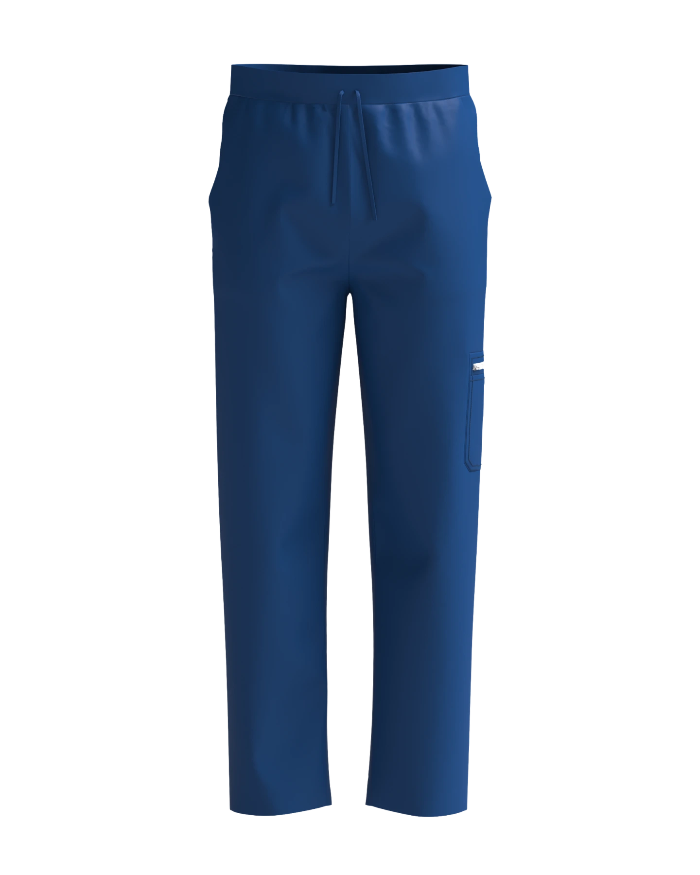 Men's Classic Boot Cut Scrub Pants With 4 Pockets - Front View