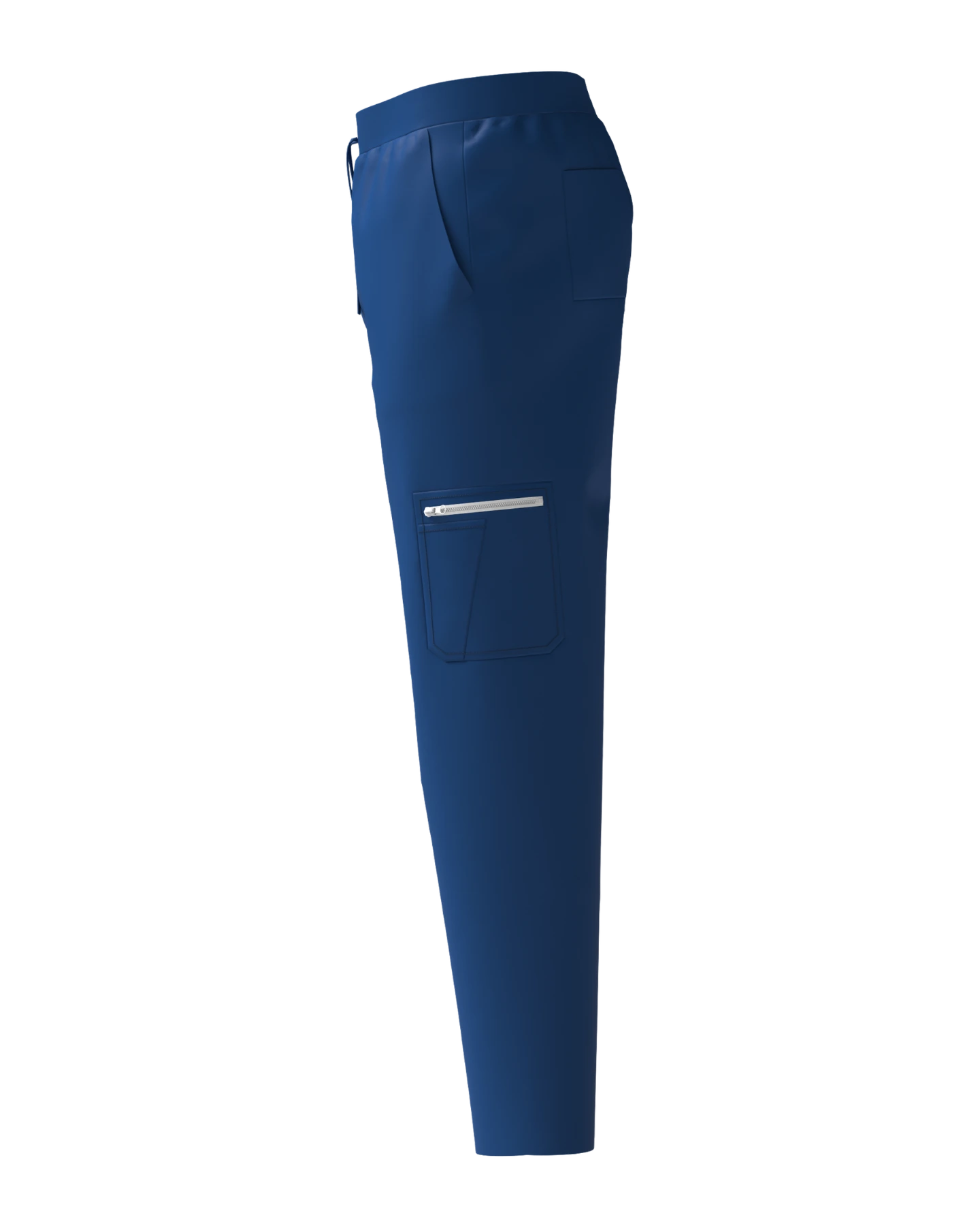 Men's Classic Boot Cut Scrub Pants With 4 Pockets - Left Side View