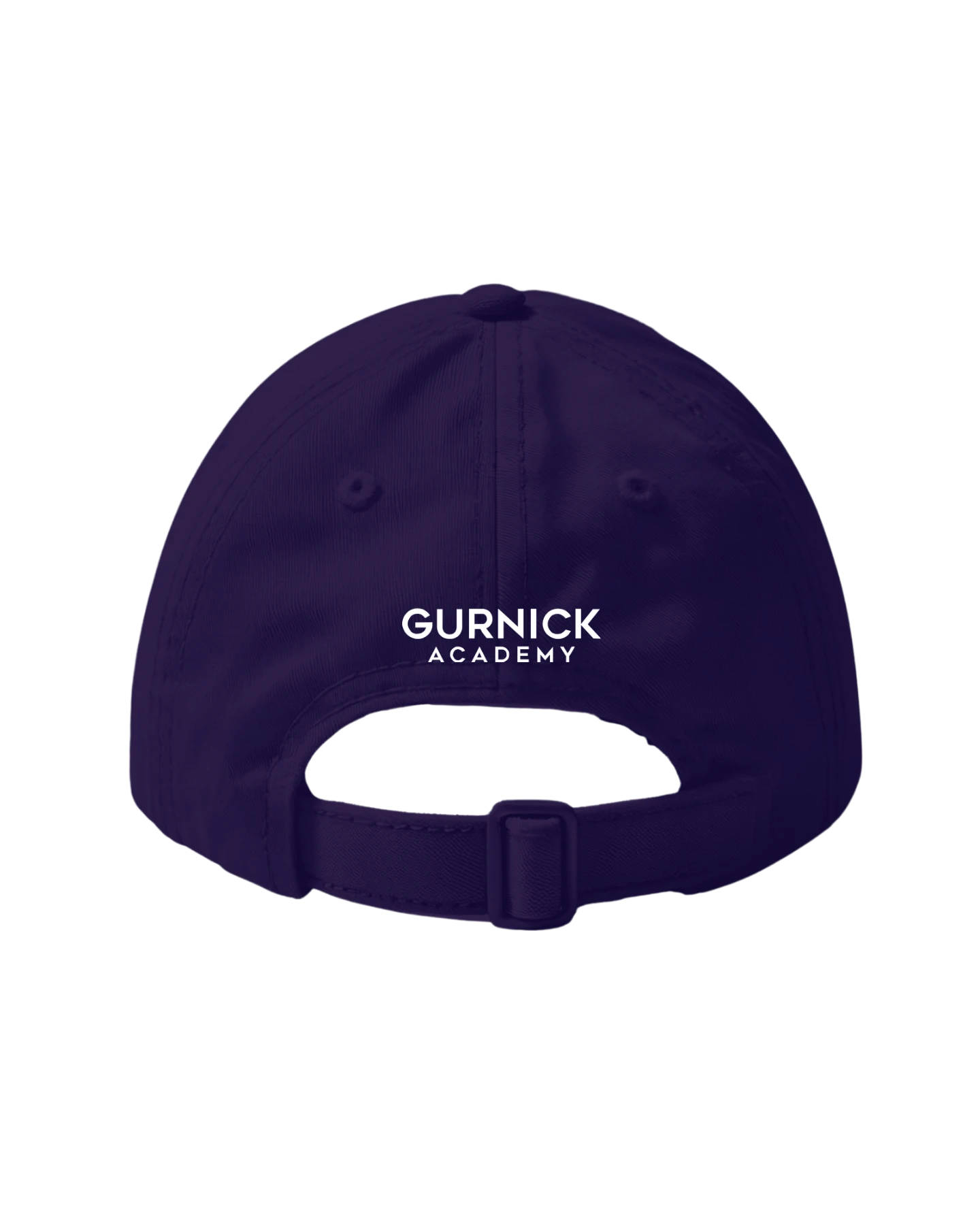 Unisex Adjustable Classic Minimalist Logo Baseball Cap - Rear Profile