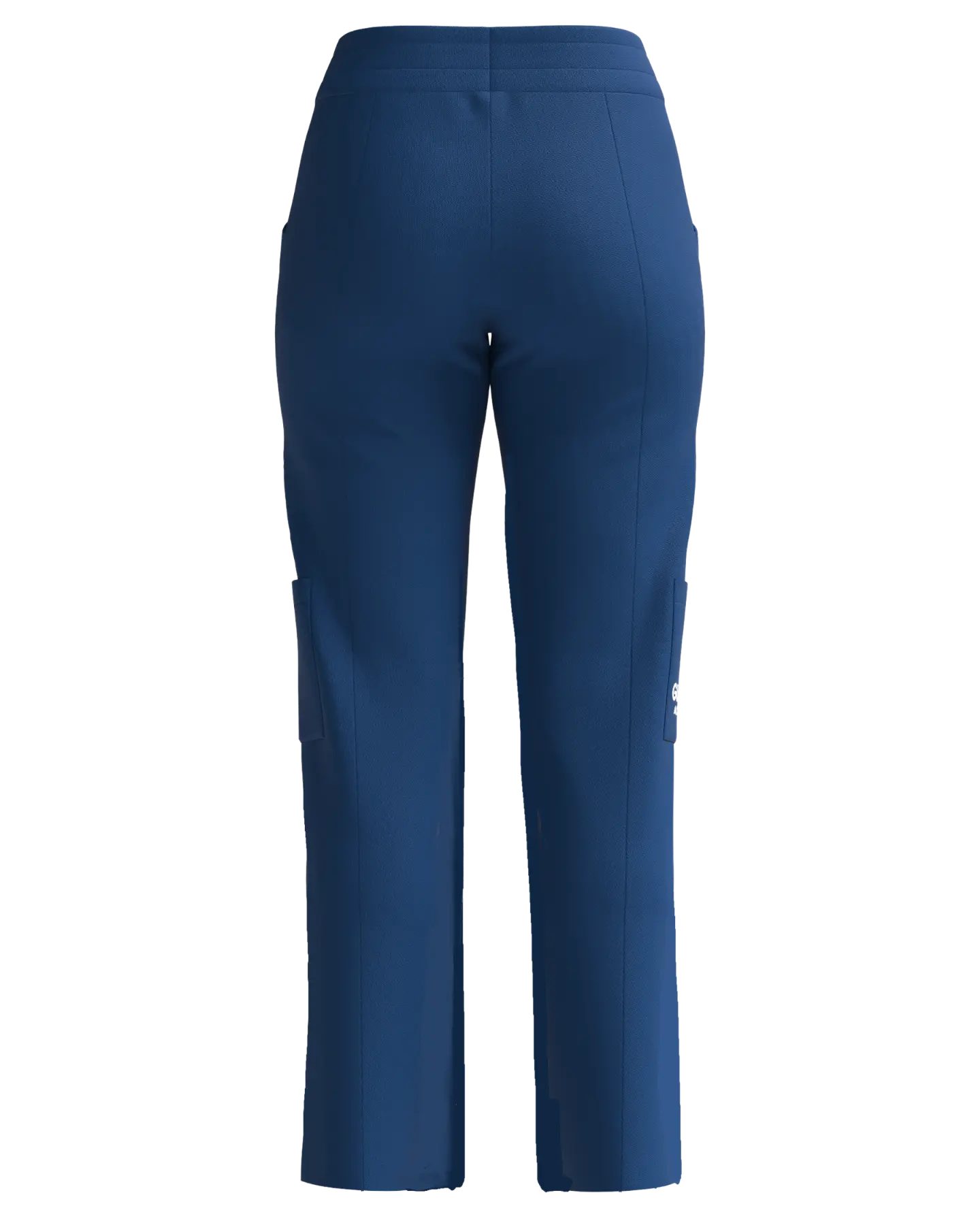 Women's Classic Boot Cut Scrub Pants with 4 Pockets - Rear View