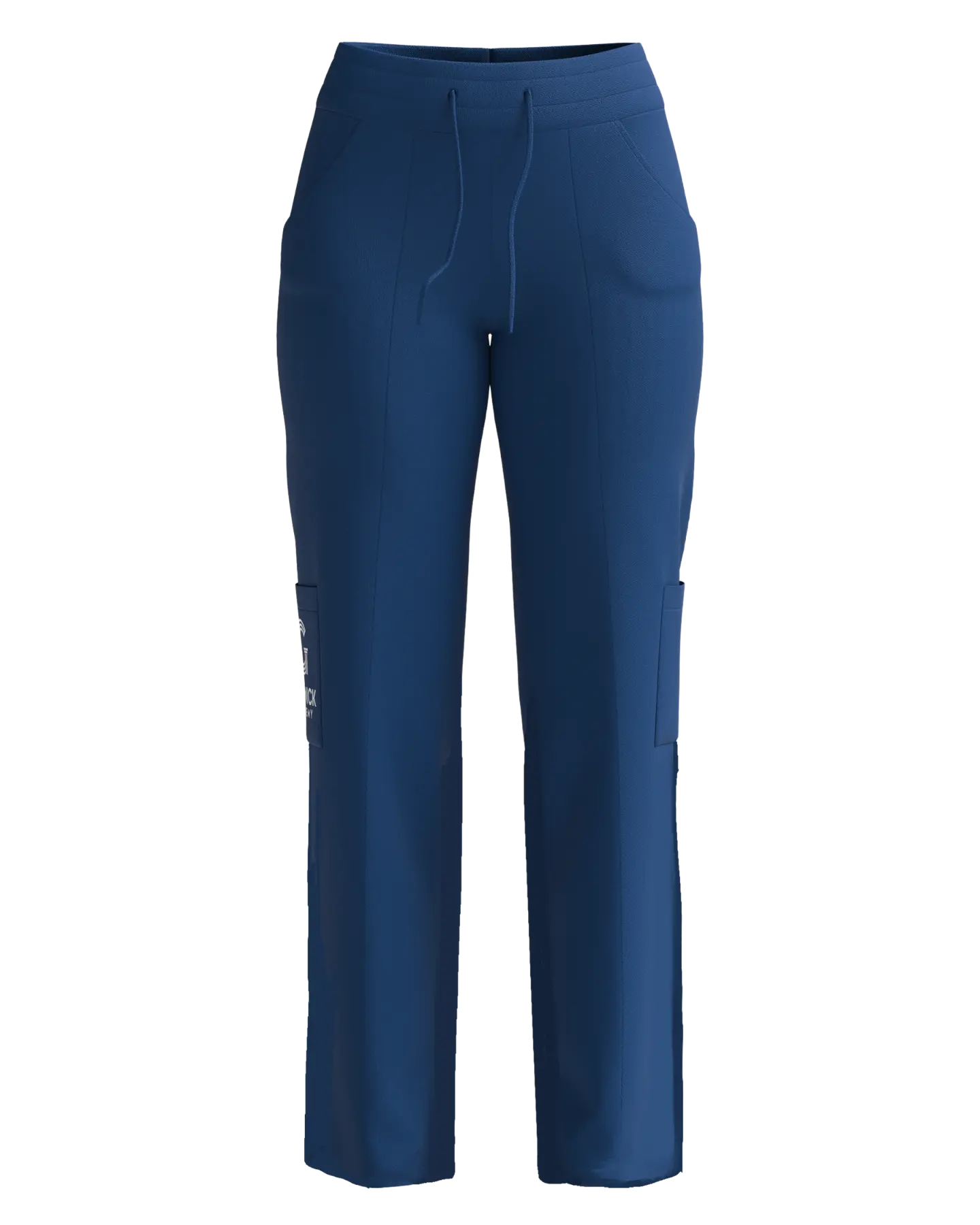 Women's Classic Boot Cut Scrub Pants with 4 Pockets - Front View