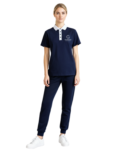 Gurnick Academy Blue and White Polo Shirt - Unisex