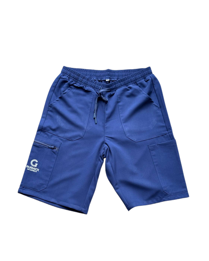 Unisex Scrubs Shorts with Elastic Waistband and Adjustable Drawstrings