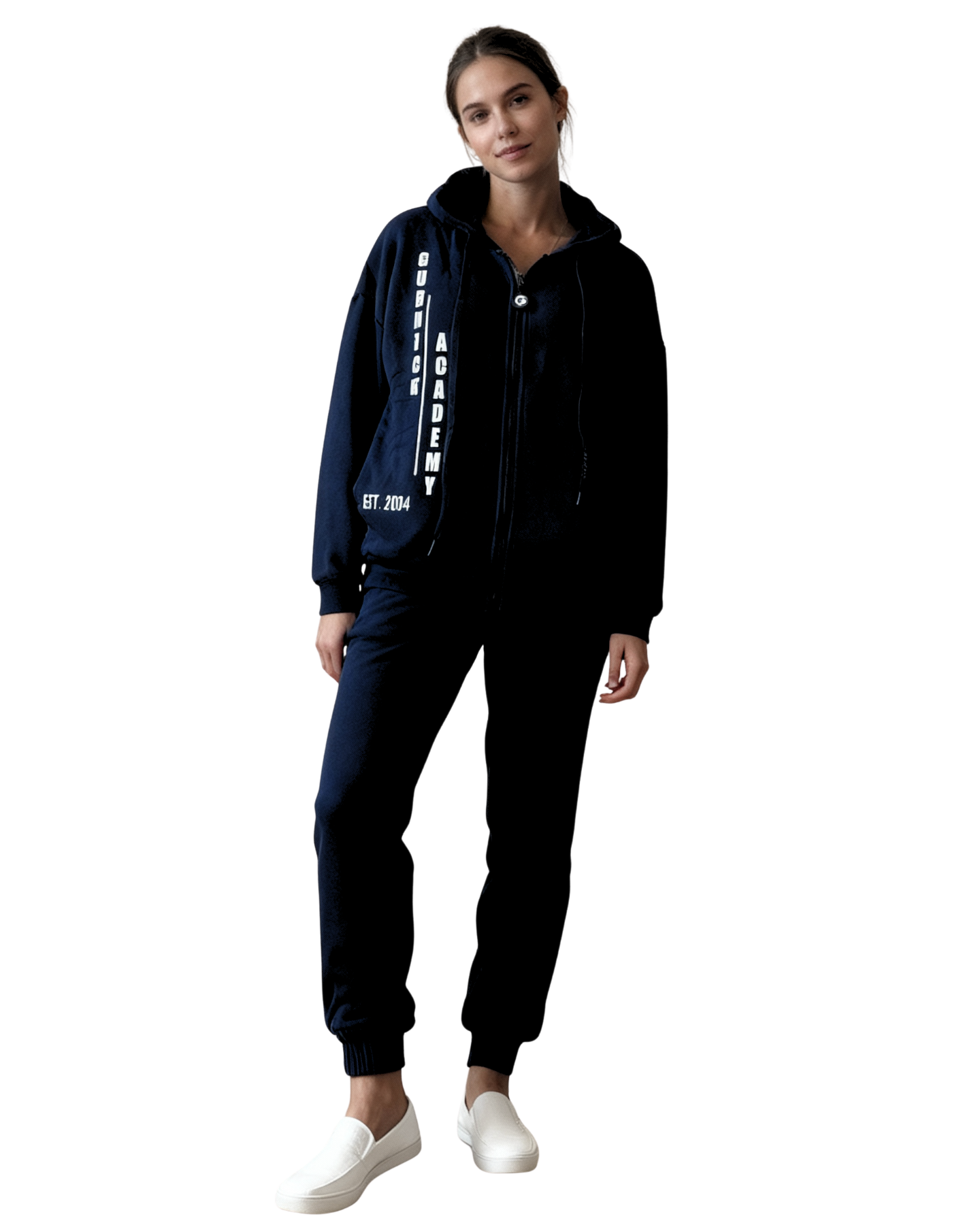 GA -Blue Zip up Hoodie and Jogger Set