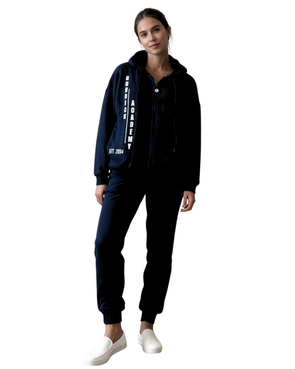 GA -Blue Zip up Hoodie and Jogger Set