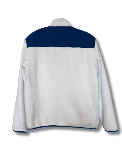 GA - White and Blue Sherpa Jacket