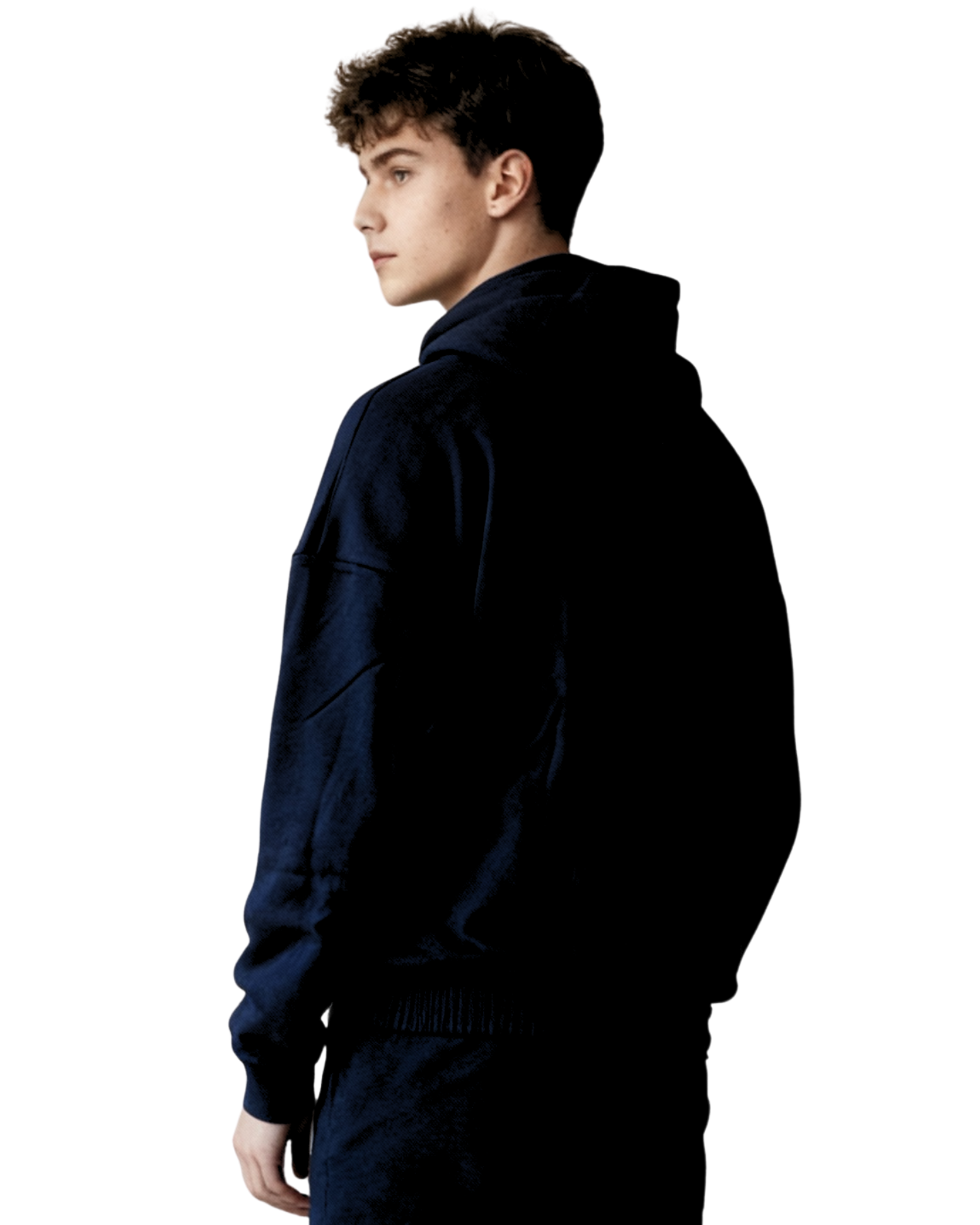 GA -Blue Zip up Hoodie and Jogger Set