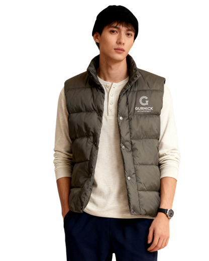 GA - Green Puffer Vest Overlayer