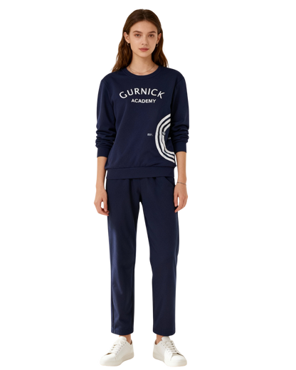 GA - Long-sleeve Crewneck with Zipper pocket