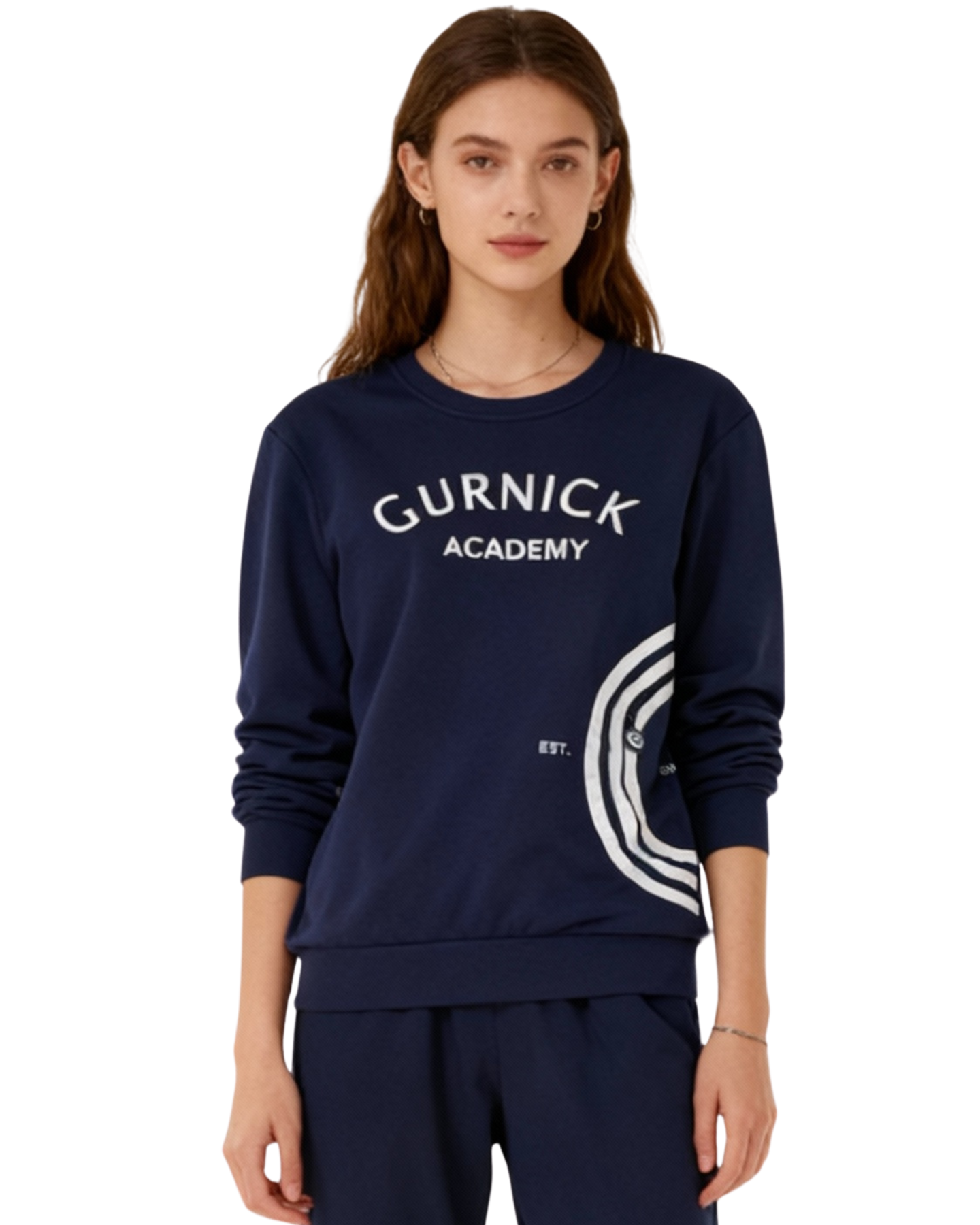 GA - Long-sleeve Crewneck with Zipper pocket