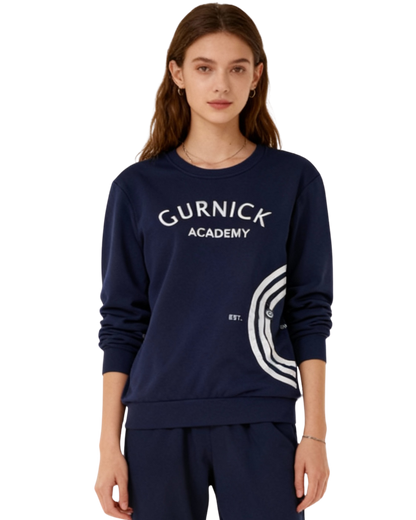 GA - Long-sleeve Crewneck with Zipper pocket