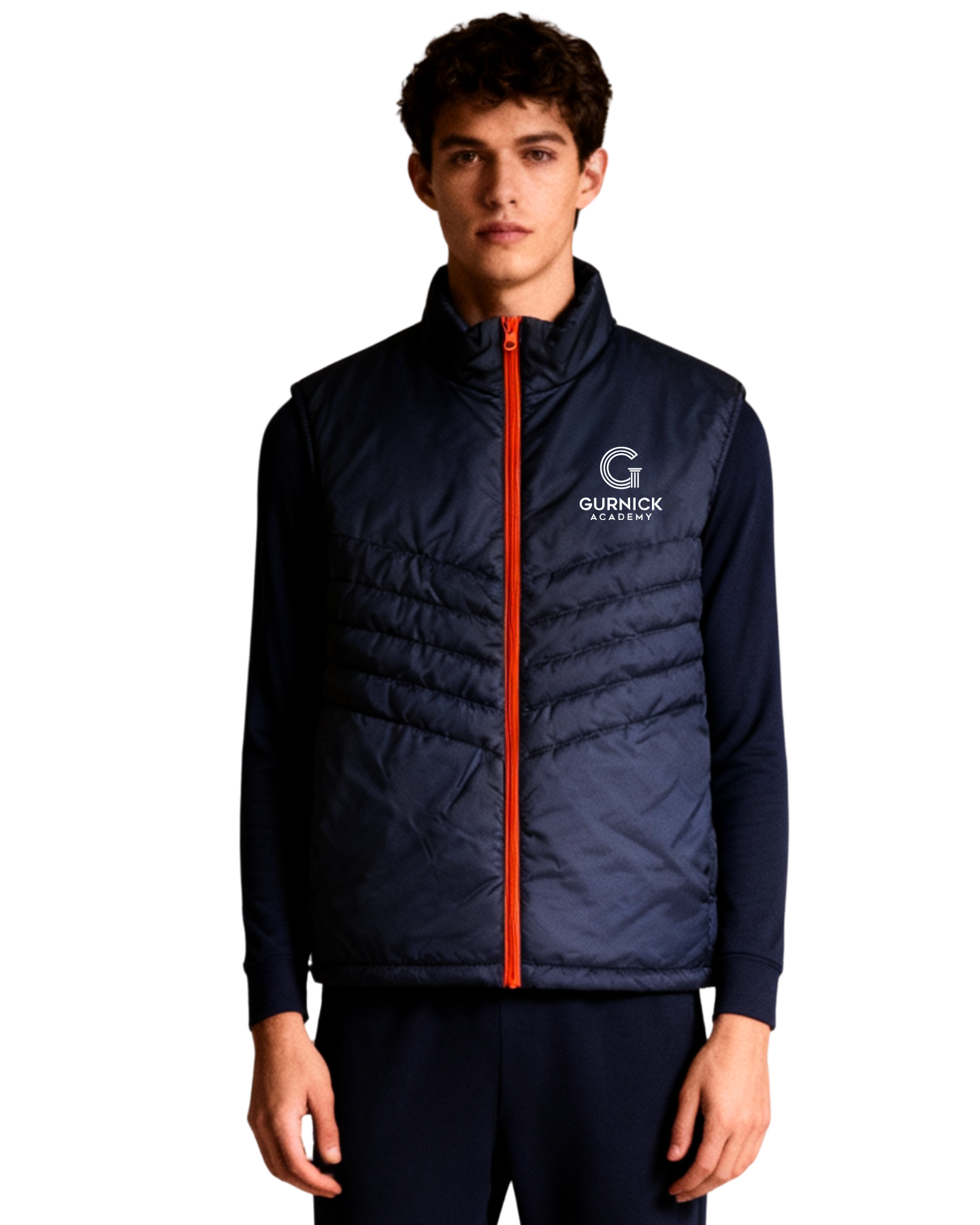 Gurnick Academy Blue Puffer Stuff Vest - Overlayer