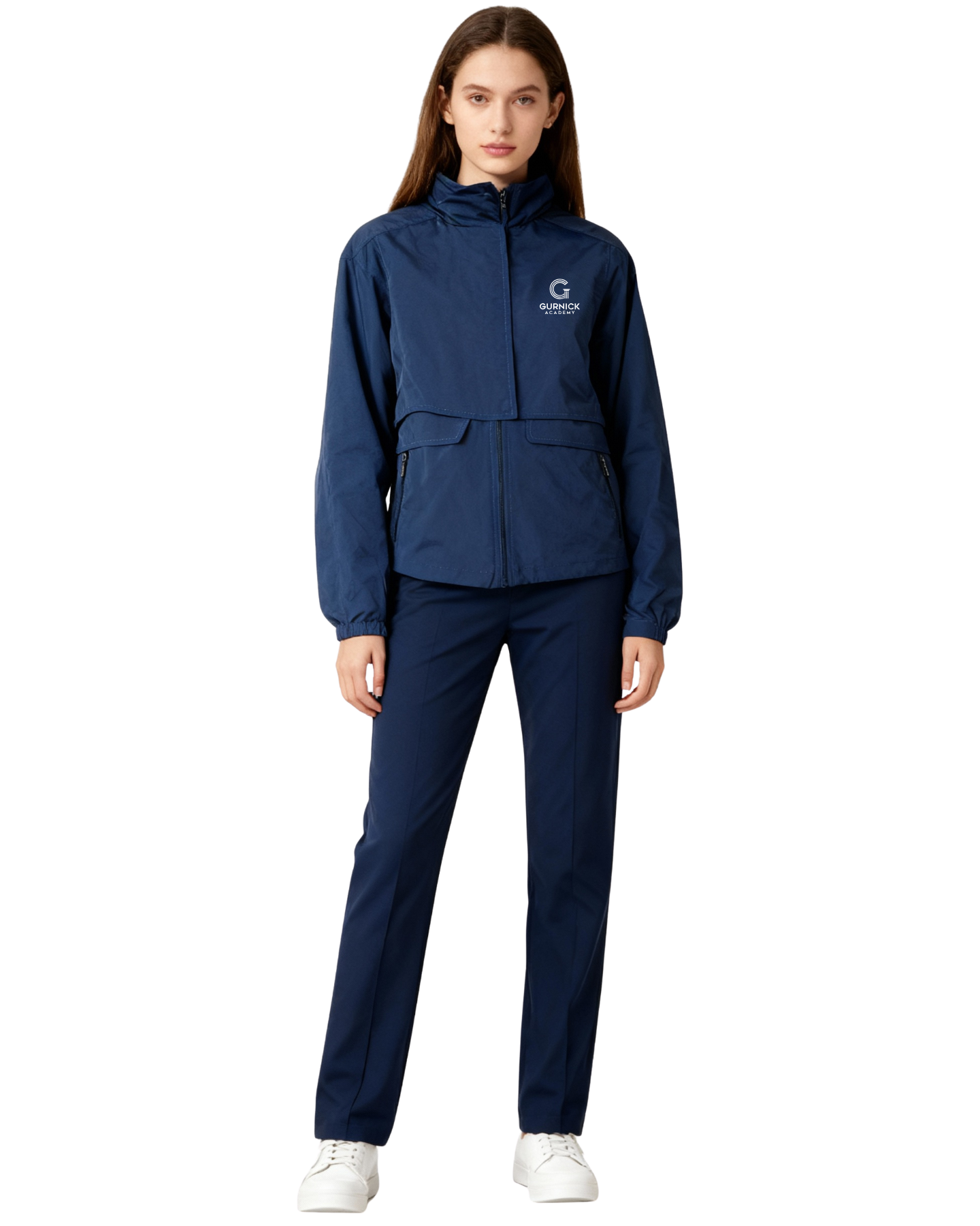 GA - Blue Lightweight Windbreaker Jacket Short