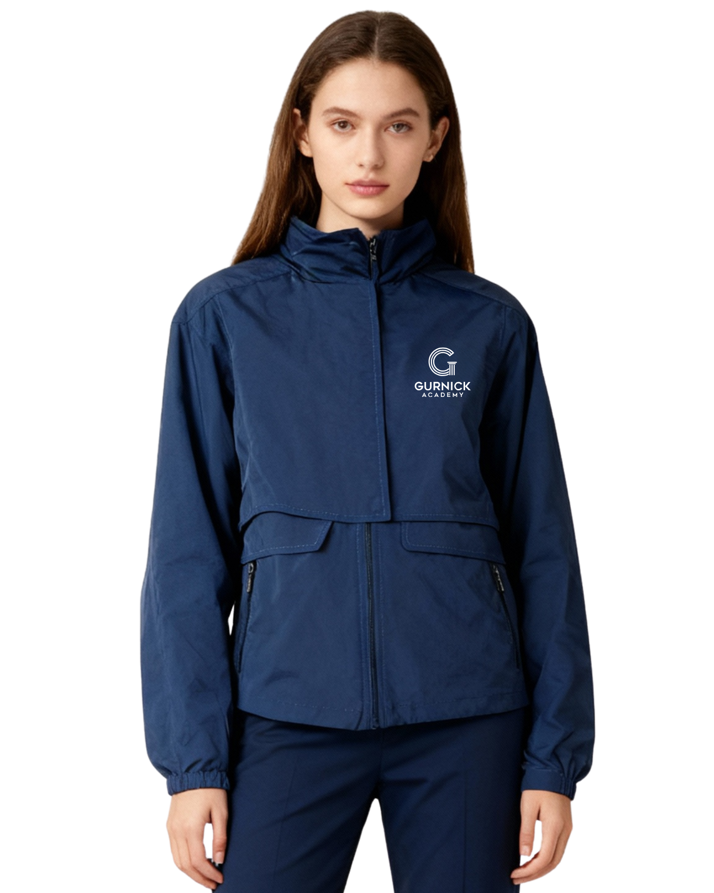 GA - Blue Lightweight Windbreaker Jacket Short