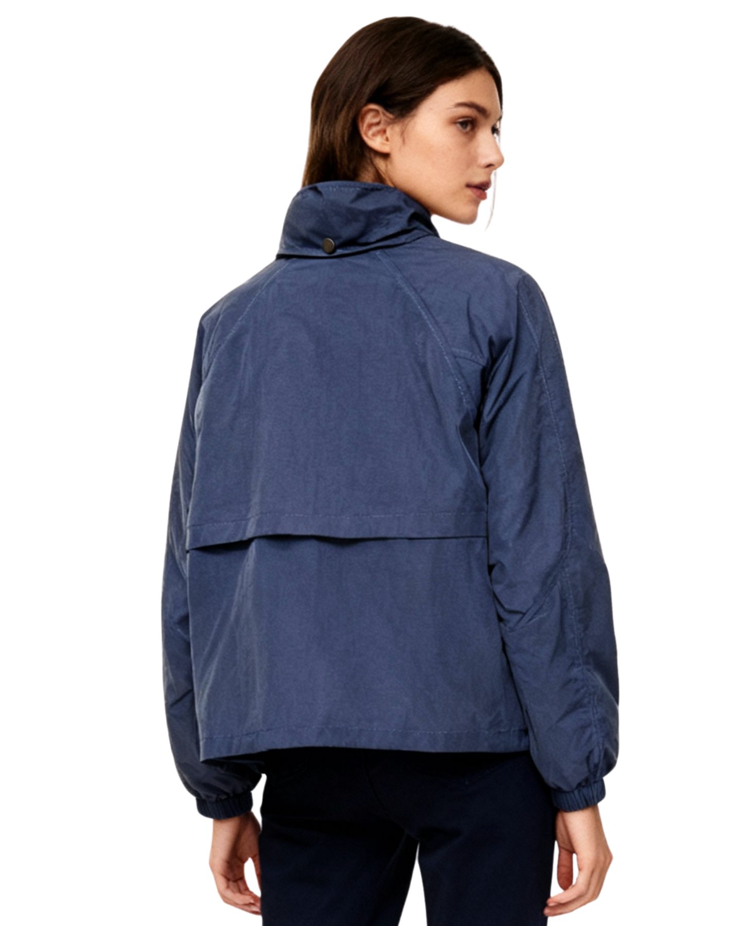 GA - Blue Lightweight Windbreaker Jacket Short