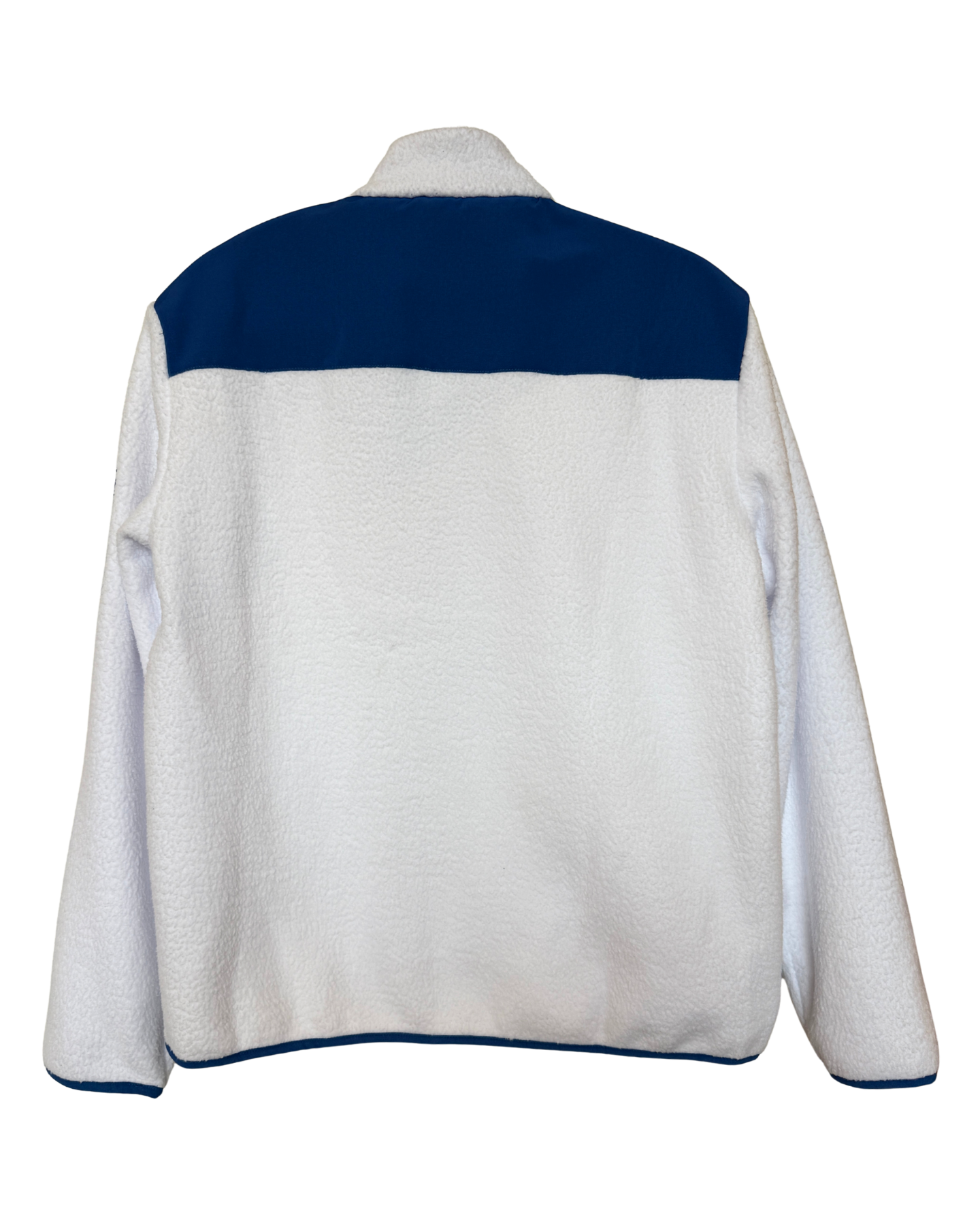 GA - White and Blue Sherpa Jacket