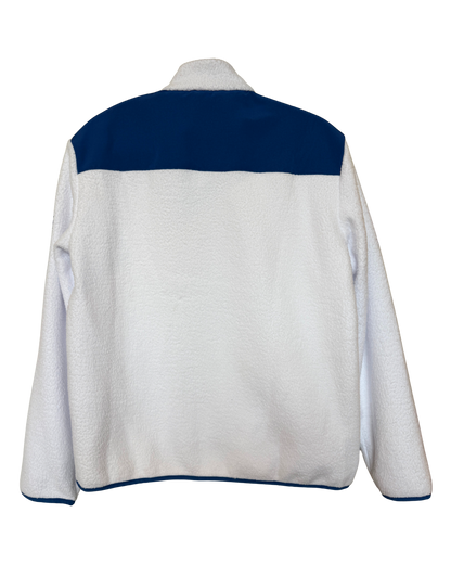 GA - White and Blue Sherpa Jacket