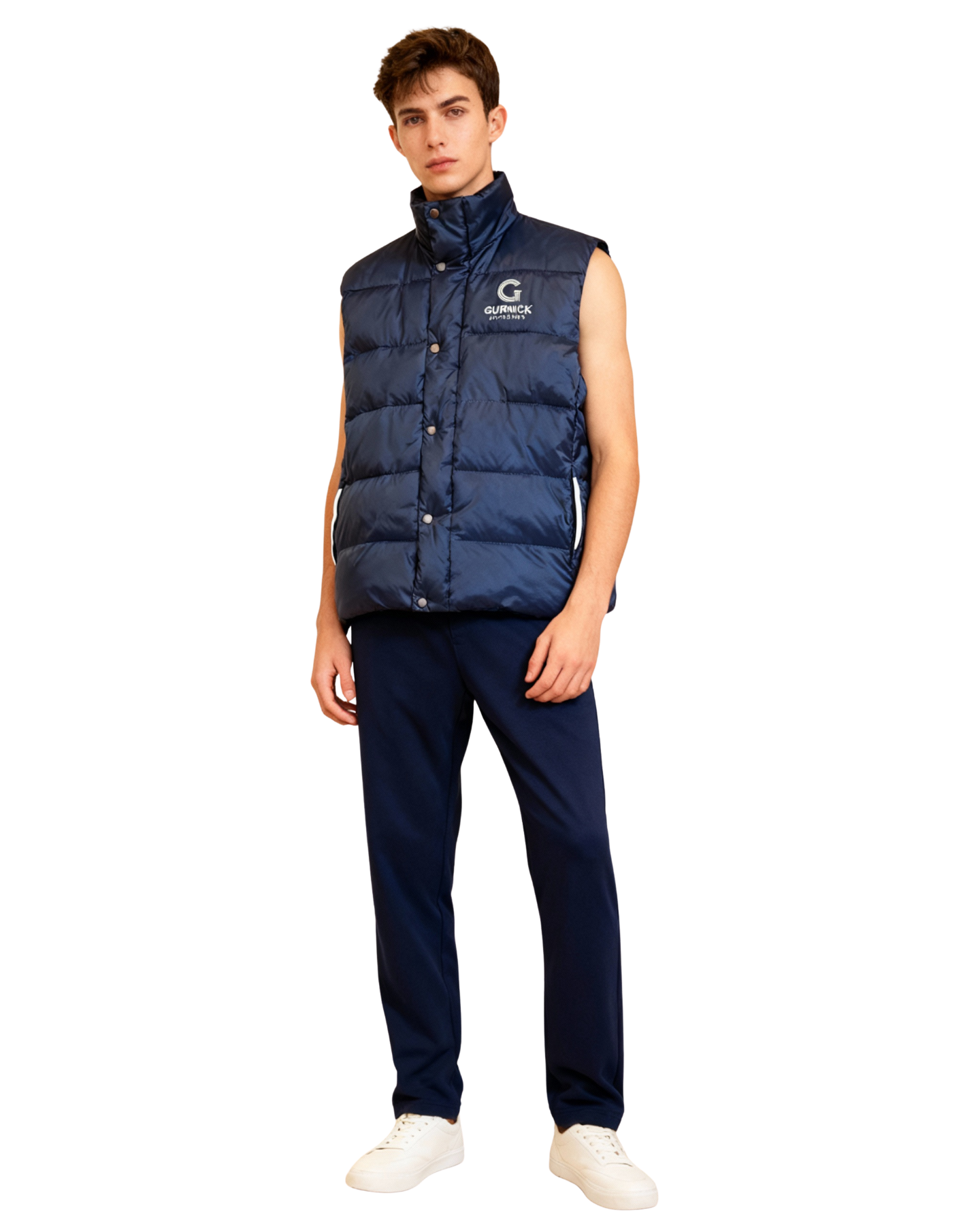 GA - Blue Puffer Vest - Overlayer