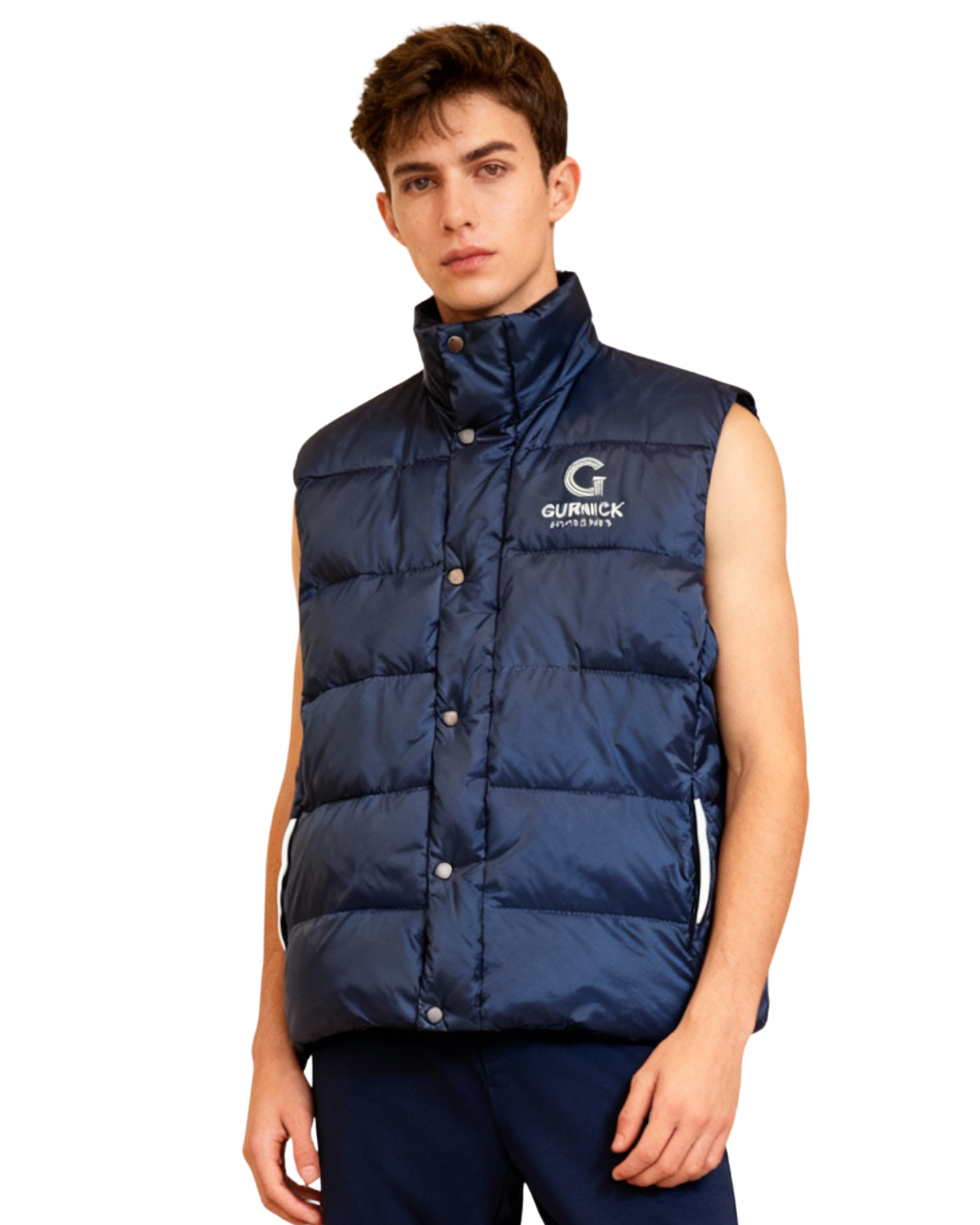GA - Blue Puffer Vest - Overlayer