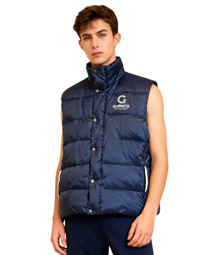 GA - Blue Puffer Vest - Overlayer