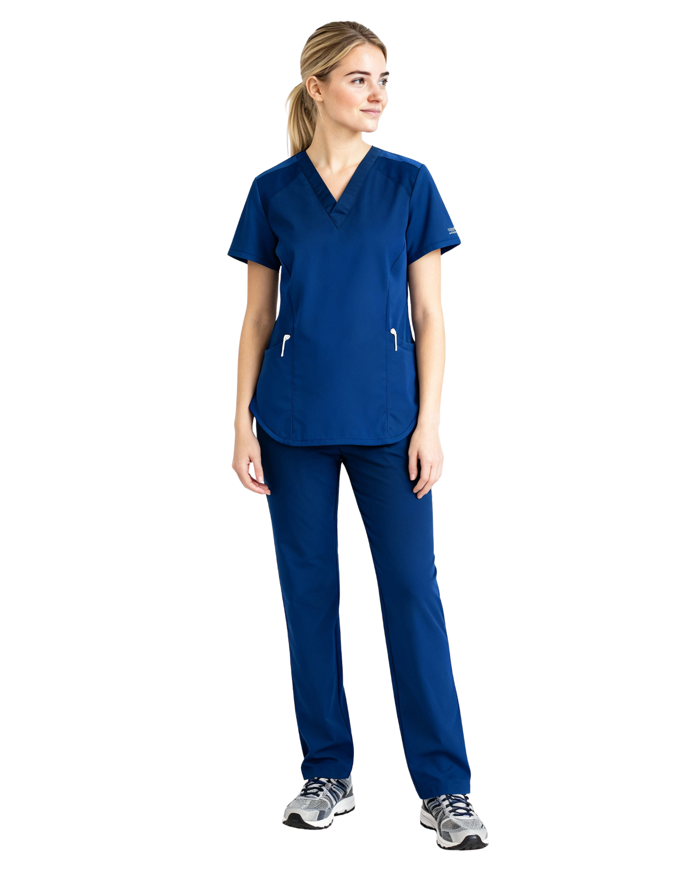Female Cherokee Workwear Originals Ultra 2-Pocket V-Neck Scrub Top