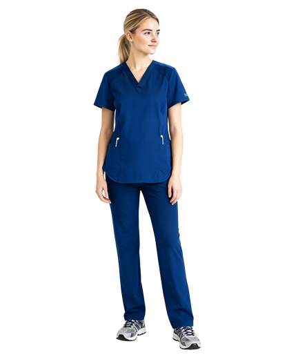 Female Cherokee Workwear Originals Ultra 2-Pocket V-Neck Scrub Top