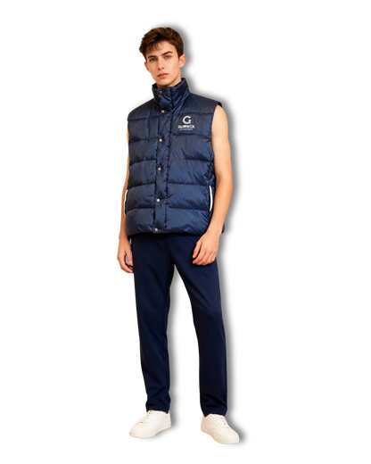 GA - Blue Puffer Vest - Overlayer