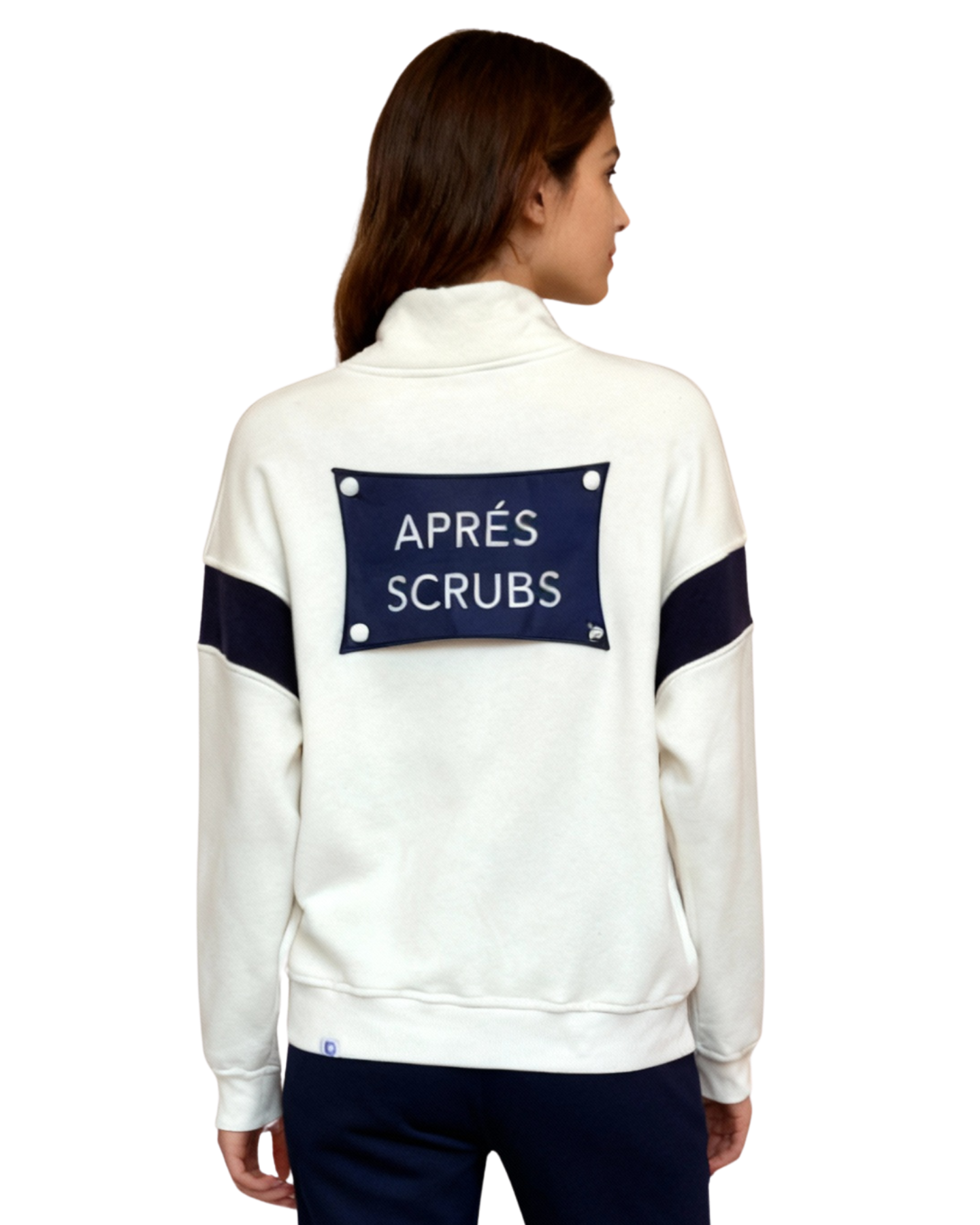 GA - White Quarter-Zip Sweatshirt