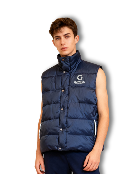 GA - Blue Puffer Vest - Overlayer