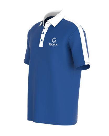 Gurnick Academy Blue and White Polo Shirt - Unisex