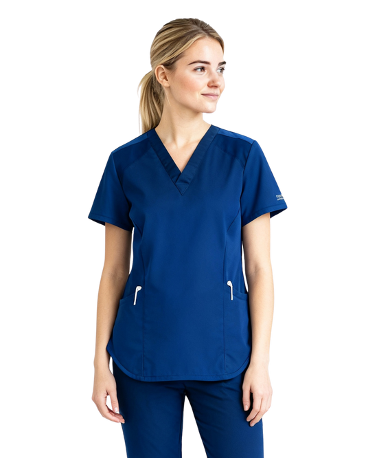 Female Cherokee Workwear Originals Ultra 2-Pocket V-Neck Scrub Top