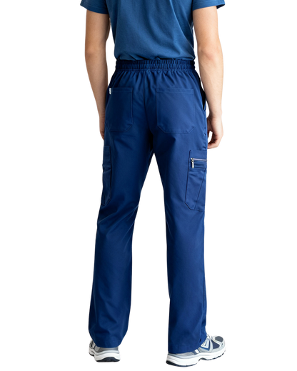 Men's Classic Boot Cut Scrub Pants With 4 Pockets