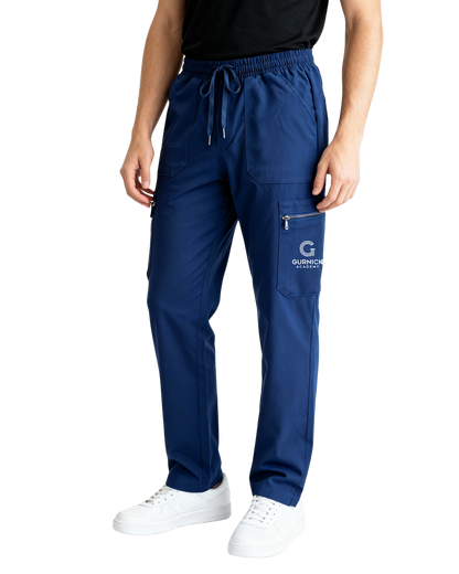 Men's Classic Boot Cut Scrub Pants With 4 Pockets