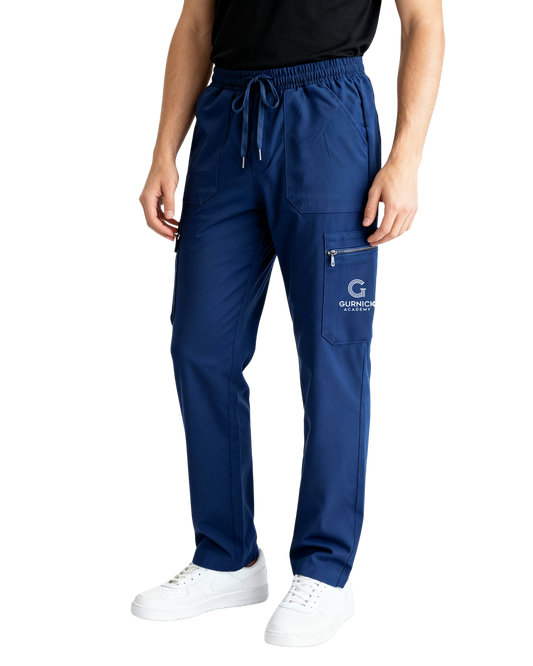 Men's Classic Boot Cut Scrub Pants With 4 Pockets