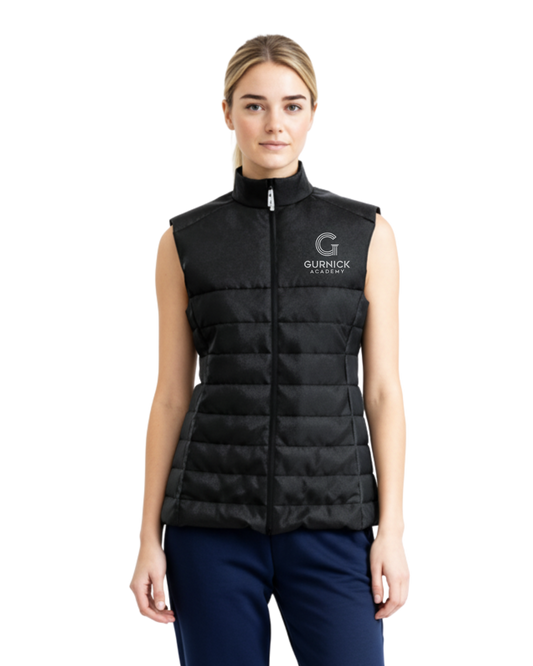 Gurnick Academy Black Puffer Stuff Vest - Fitted Overlayer