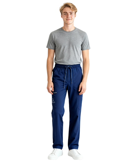 Men's Classic Boot Cut Scrub Pants With 4 Pockets