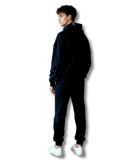 GA -Blue Zip up Hoodie and Jogger Set